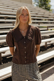 Chocolate Box Collared Blouse