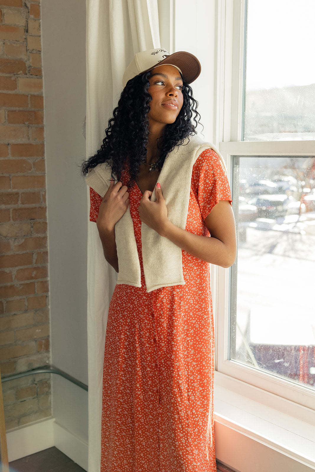 Take Me Home Button Dress