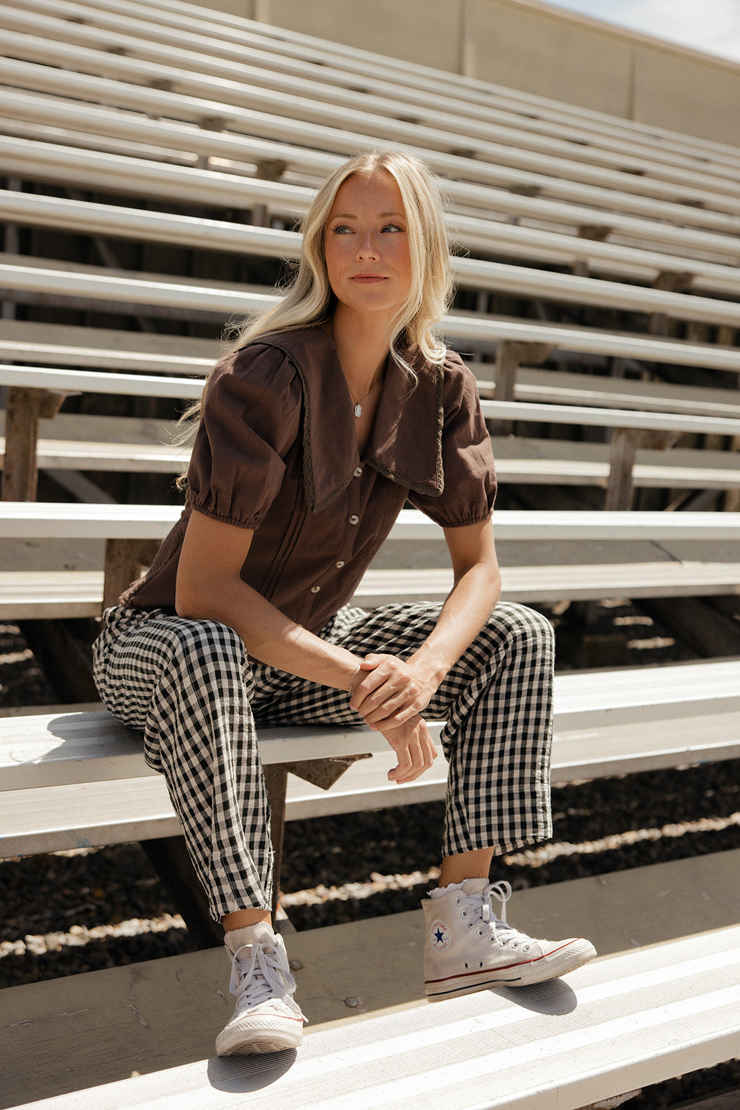 Chocolate Box Collared Blouse
