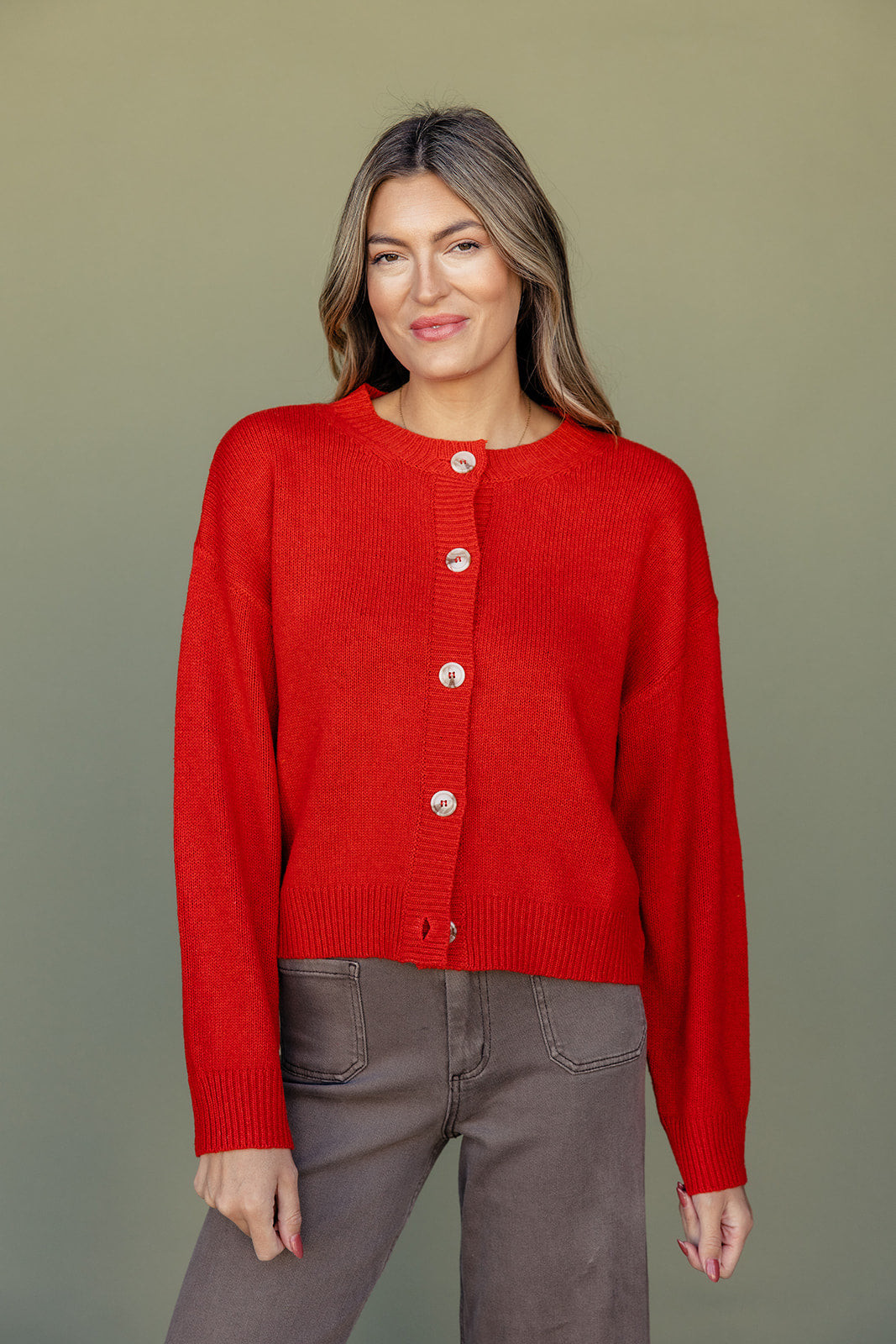 Redwood Forest Button Cardigan
