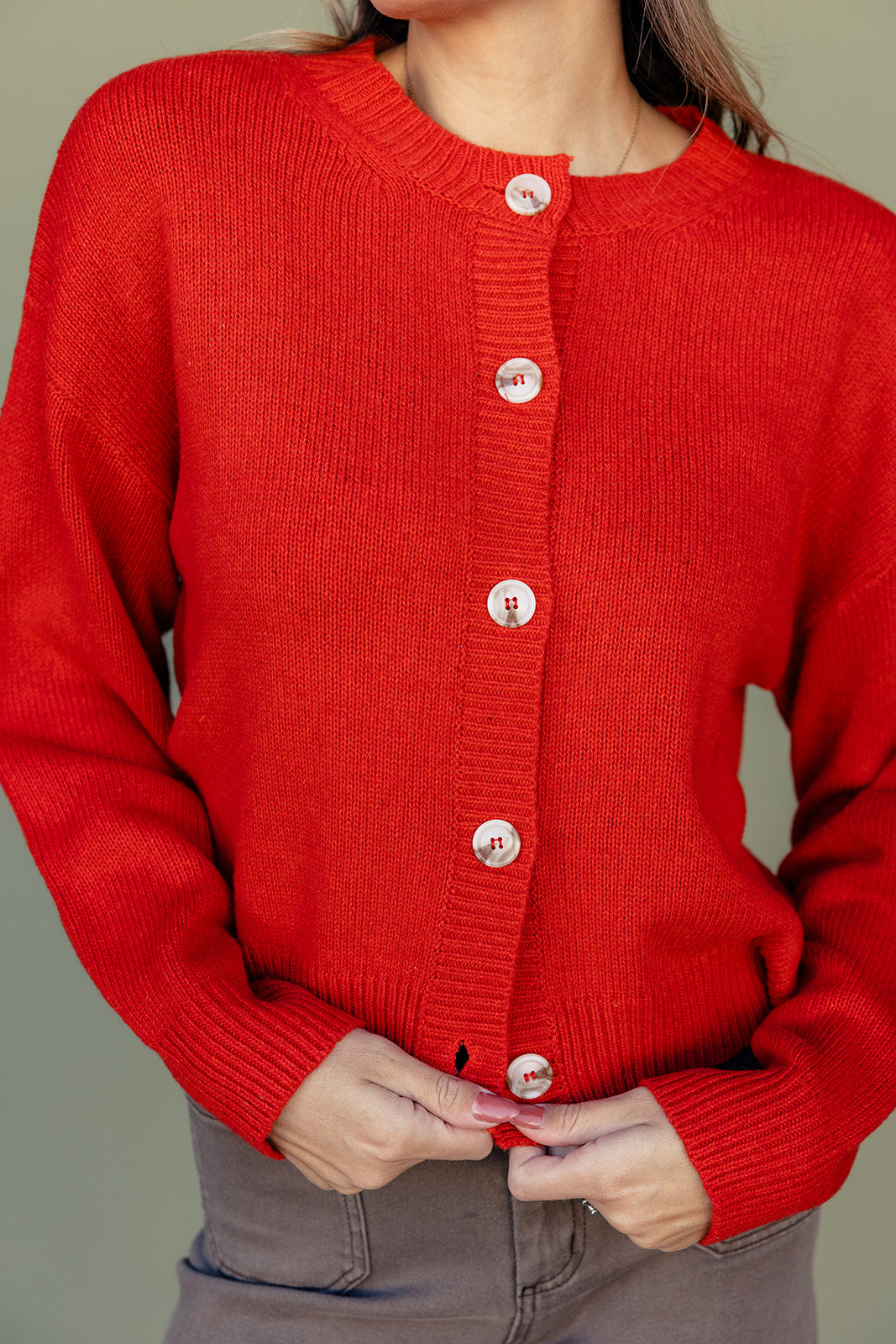 Redwood Forest Button Cardigan