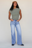 Canyon Wash Wide Leg Jeans