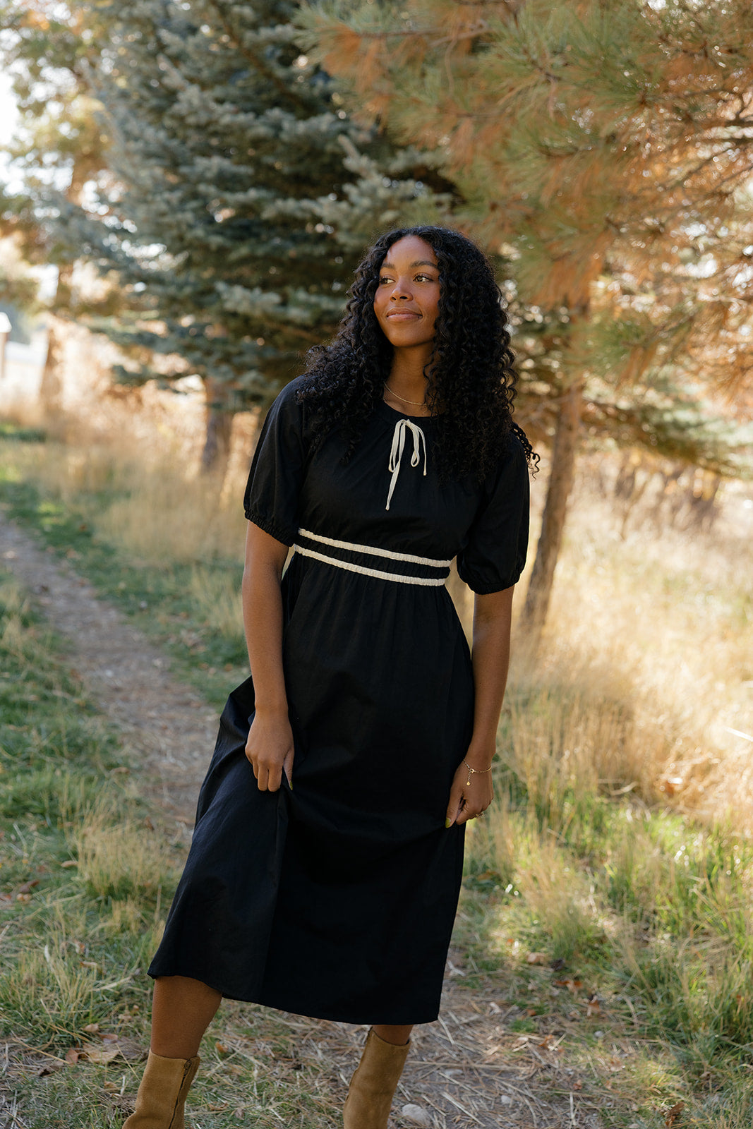 Midnight Ribbon Dress – ROOLEE