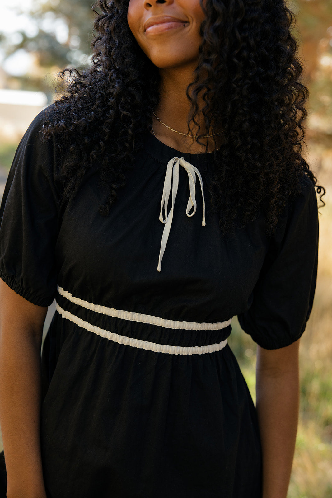 Midnight Ribbon Dress