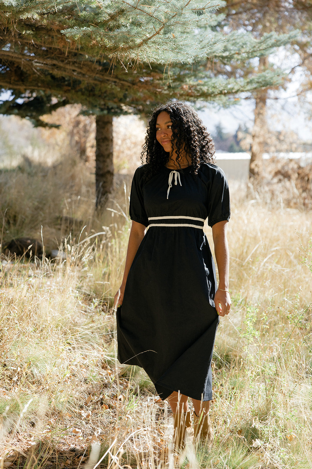 Midnight Ribbon Dress