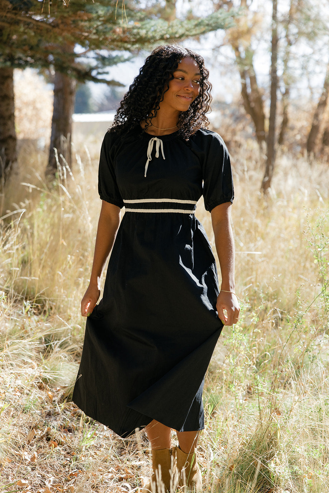 Midnight Ribbon Dress