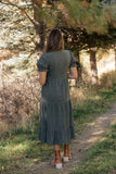 Rust Revival Tiered Dress