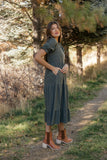Rust Revival Tiered Dress