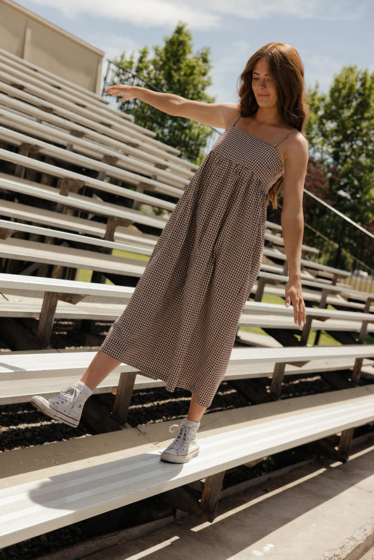 Apple Picking Gingham Dress