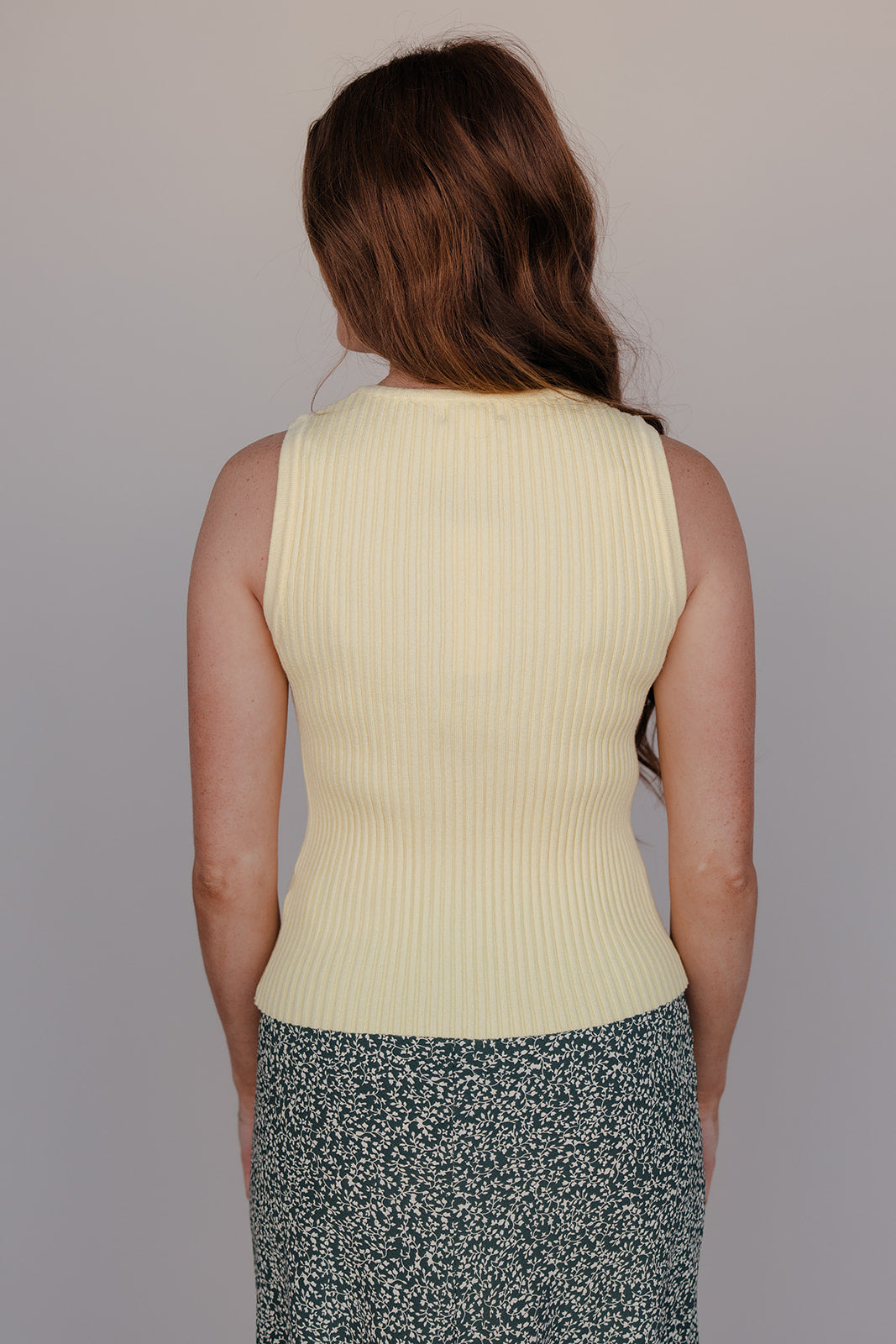 Golden Glow Button Tank