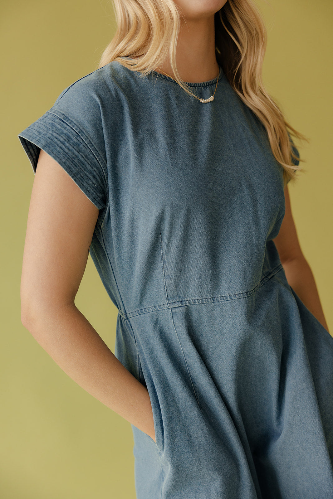 I Am Enough Denim Dress