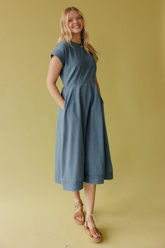 I Am Enough Denim Dress