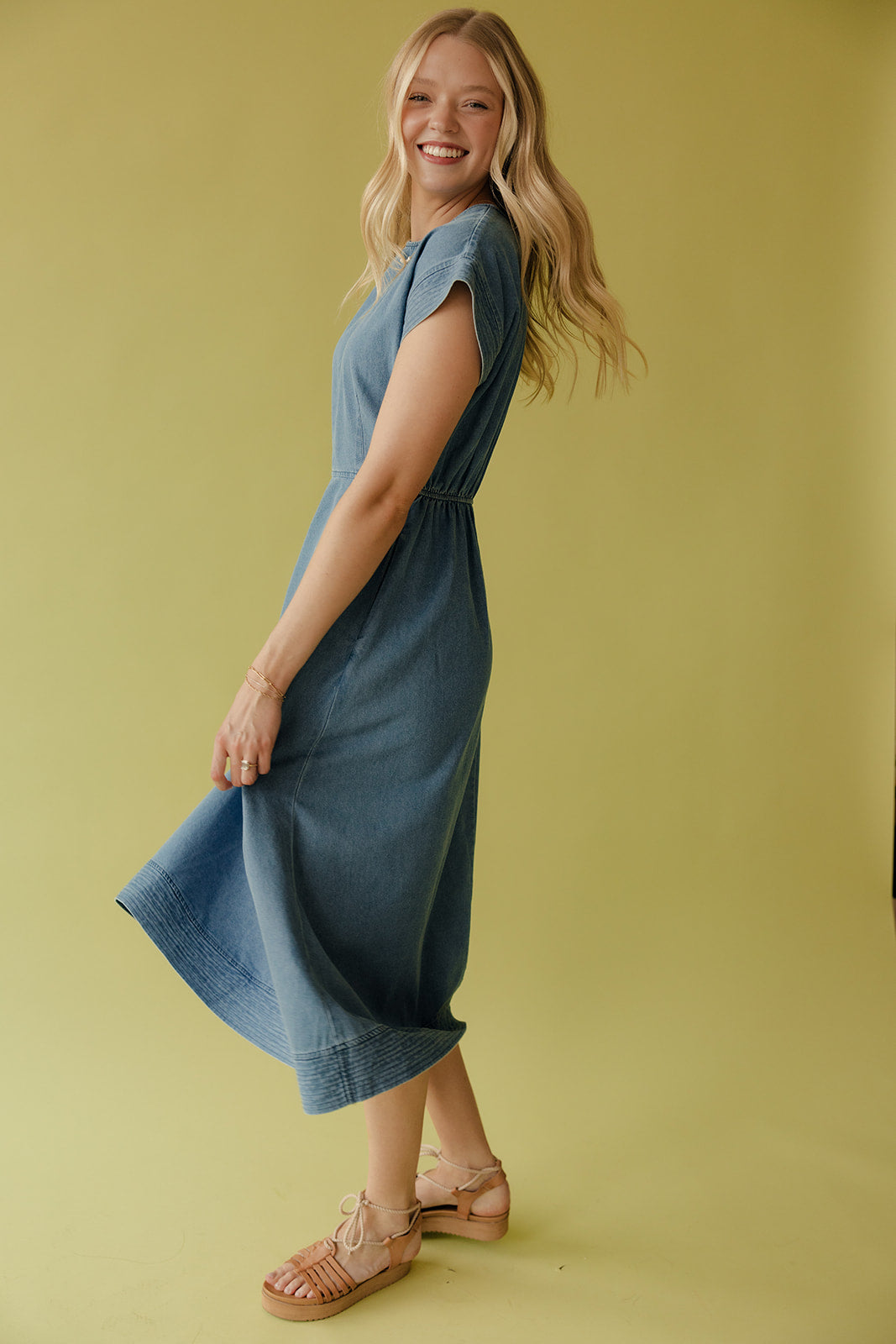 I Am Enough Denim Dress