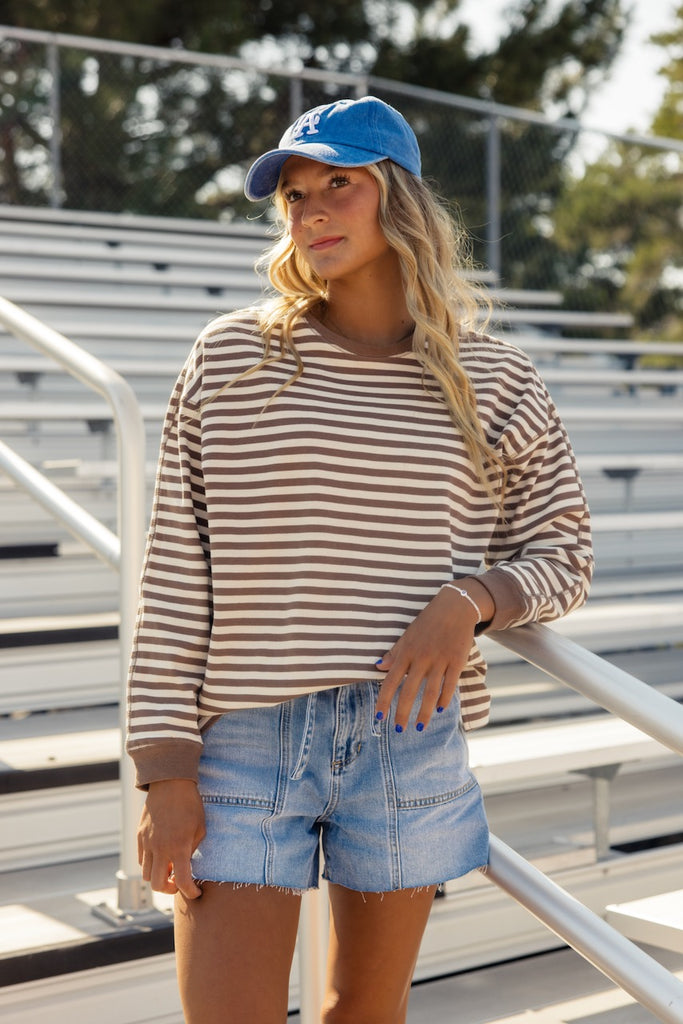 Maddy Stripe Long Sleeve Tee