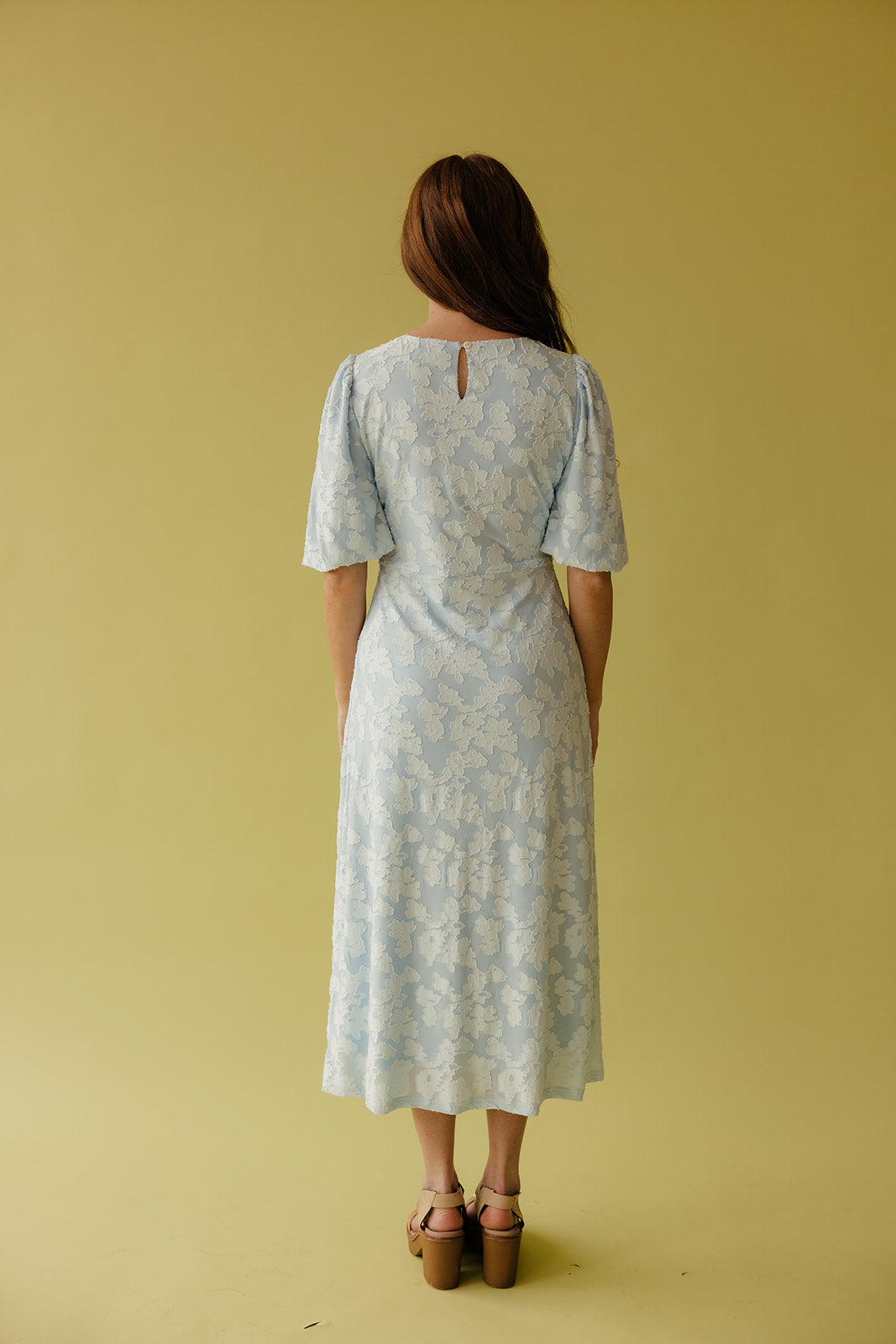 Pressed Petals Floral Embossed Dress