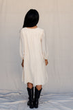 Lady in Linen Shift Dress