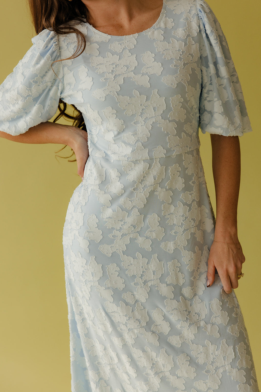 chinese dress ladies Pressed Petals Floral Embossed Dress – ROOLEE