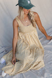 Lemonade Stand Gingham Maxi