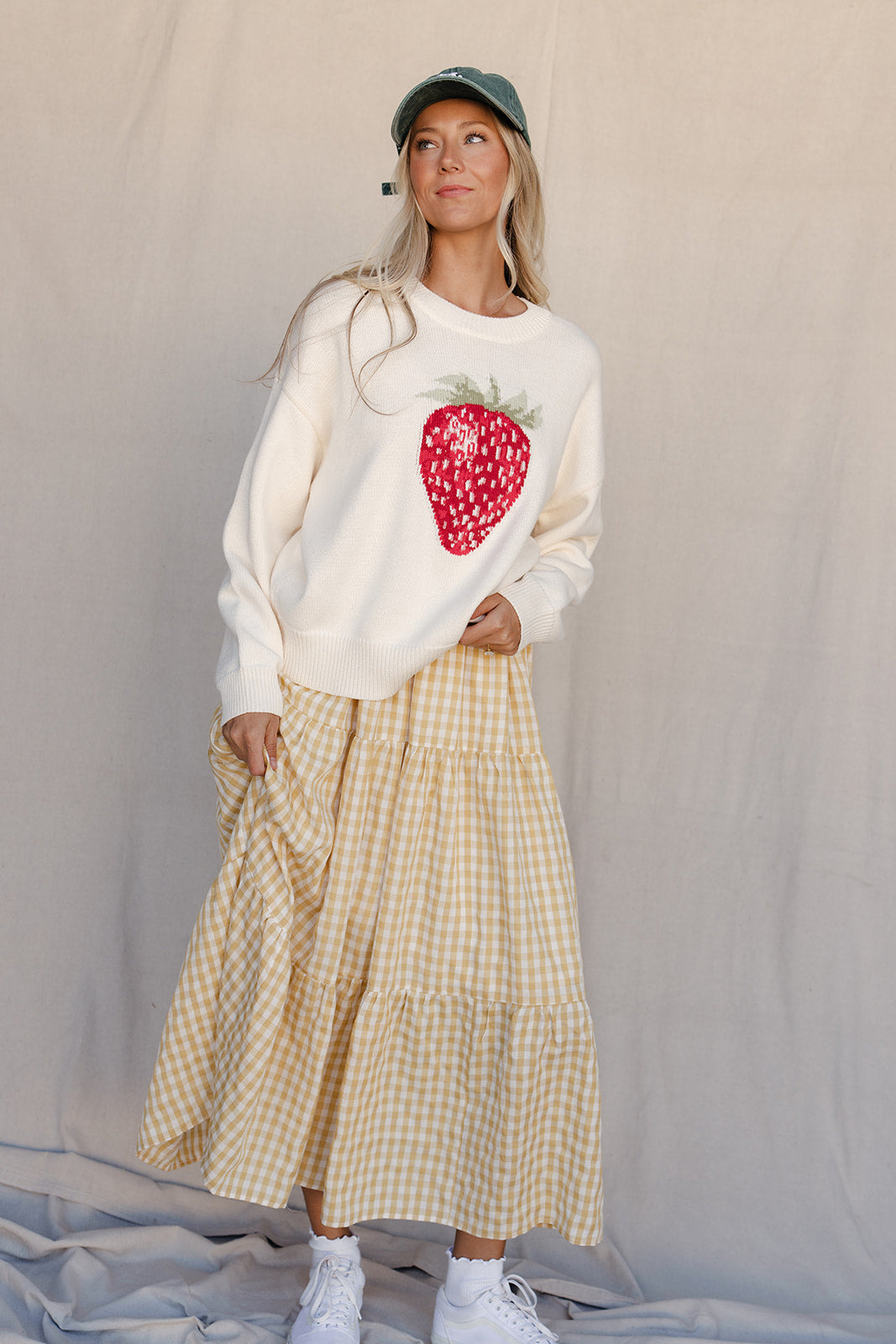 Lemonade Stand Gingham Maxi