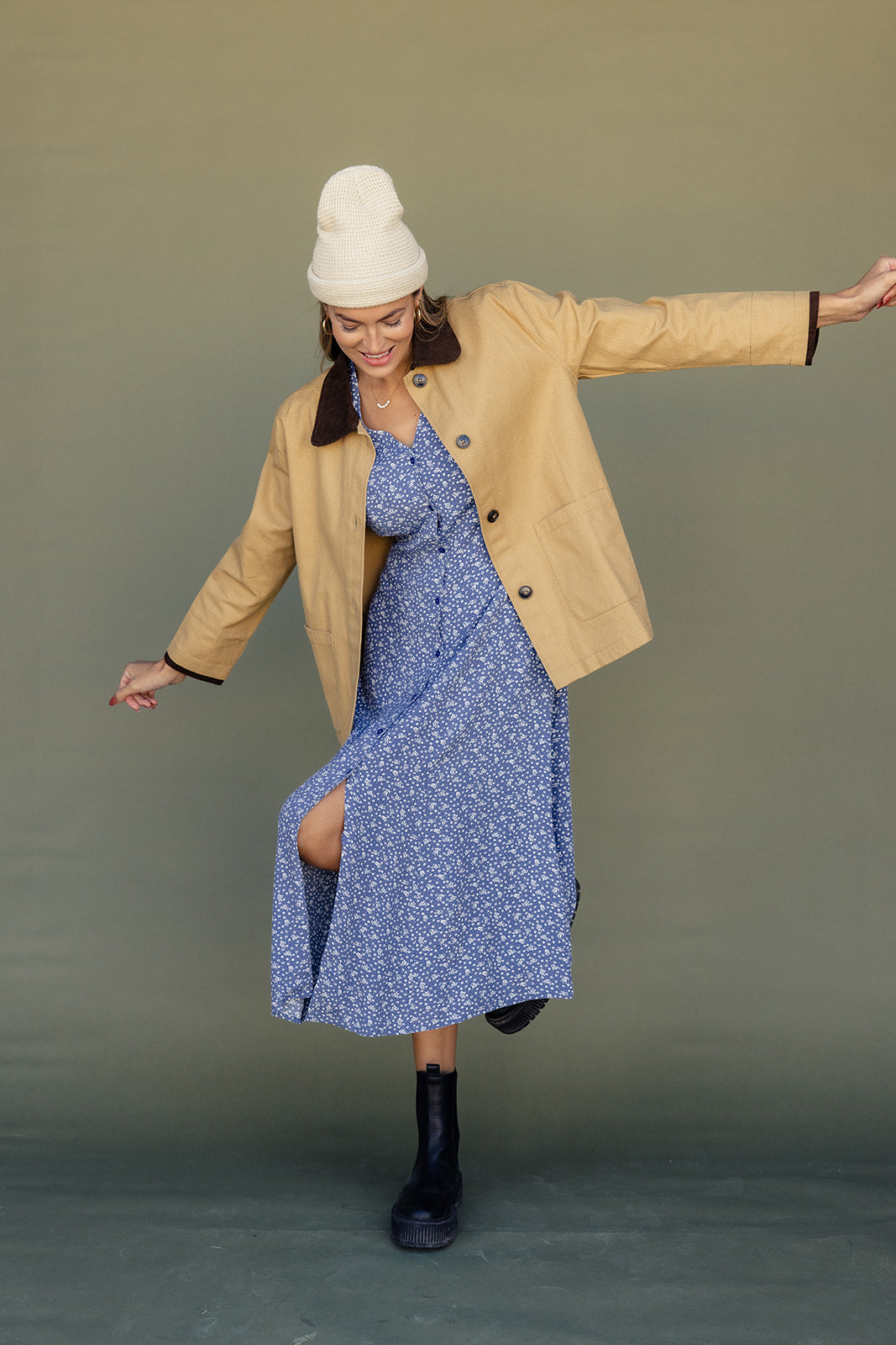 Take Me Home Button Dress