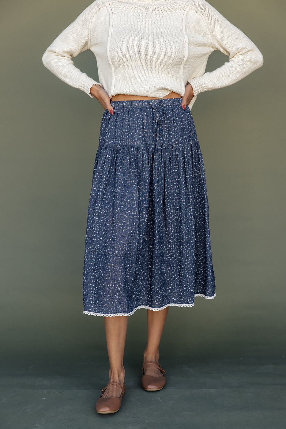 The Tiny Dancer Midi Skirt