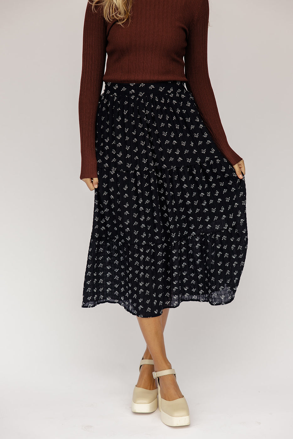 Pretty Baby Tiered Maxi Skirt