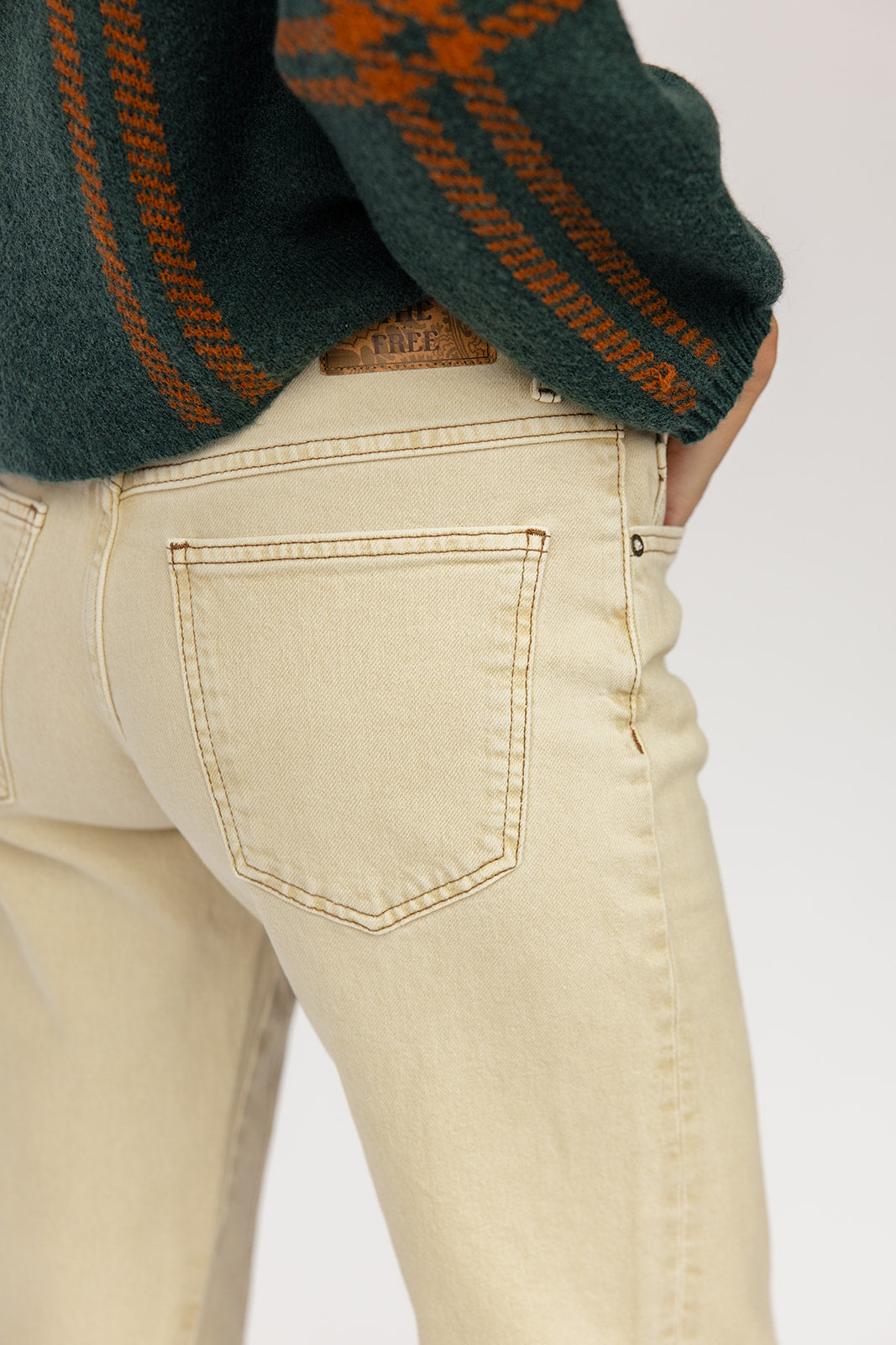 Free People Risk Taker Mid Rise Straight Jeans