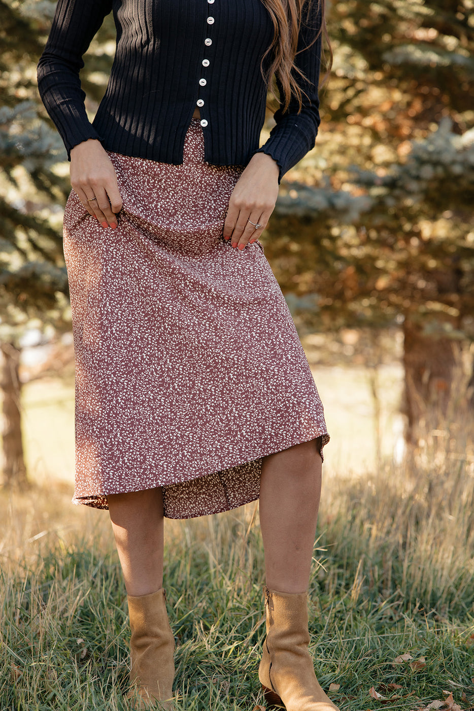 Tiny Perfect Things Midi Skirt