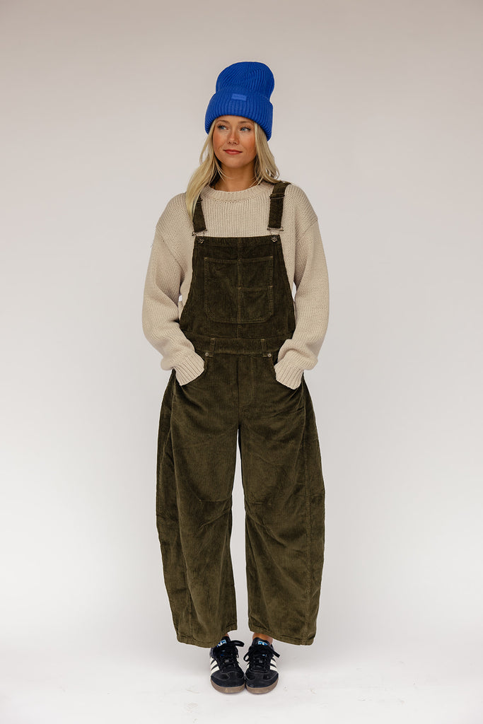 Free People Good Luck Cord Overall