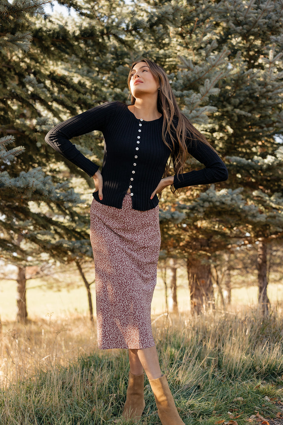 Tiny Perfect Things Midi Skirt