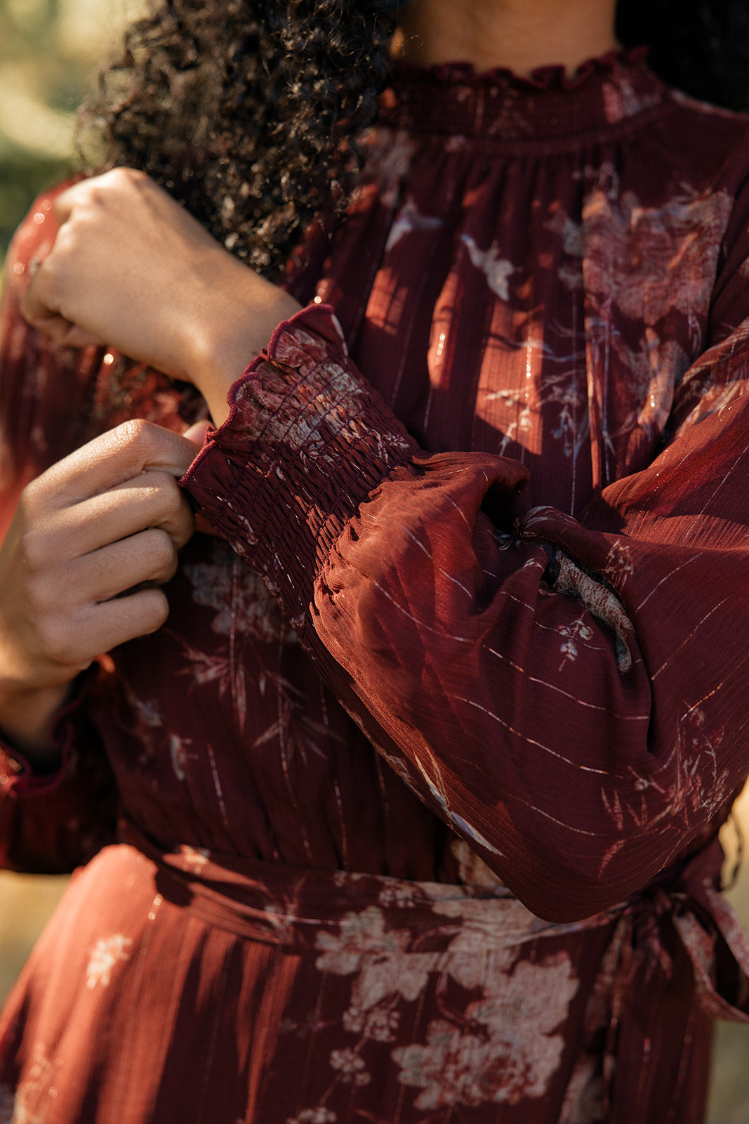 Maple Springs Floral Dress