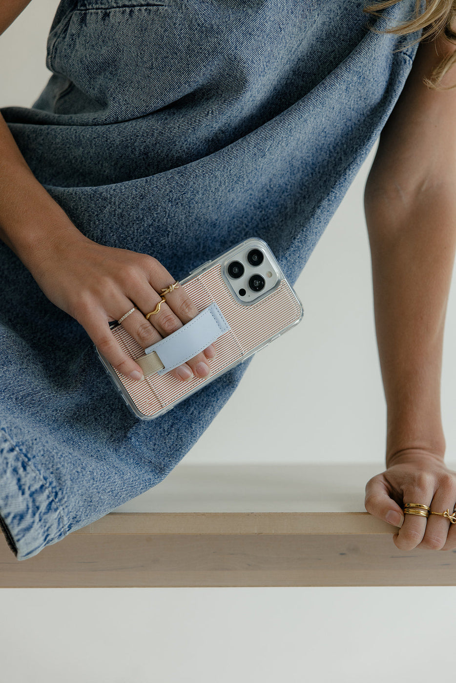 a person holding a phone