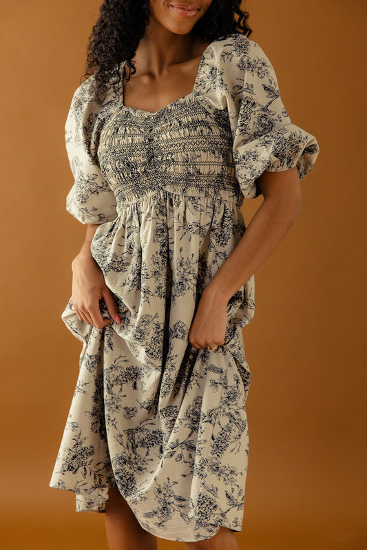 Here’s To Hoping Smocked Dress