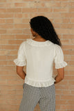 Soft Focus Ruffle Blouse