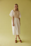 Sweet Prairie Detail Midi Dress