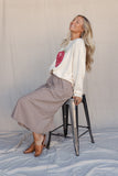 Cinnamon Sugar Midi Skirt
