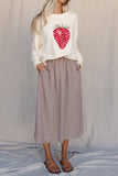 Cinnamon Sugar Midi Skirt