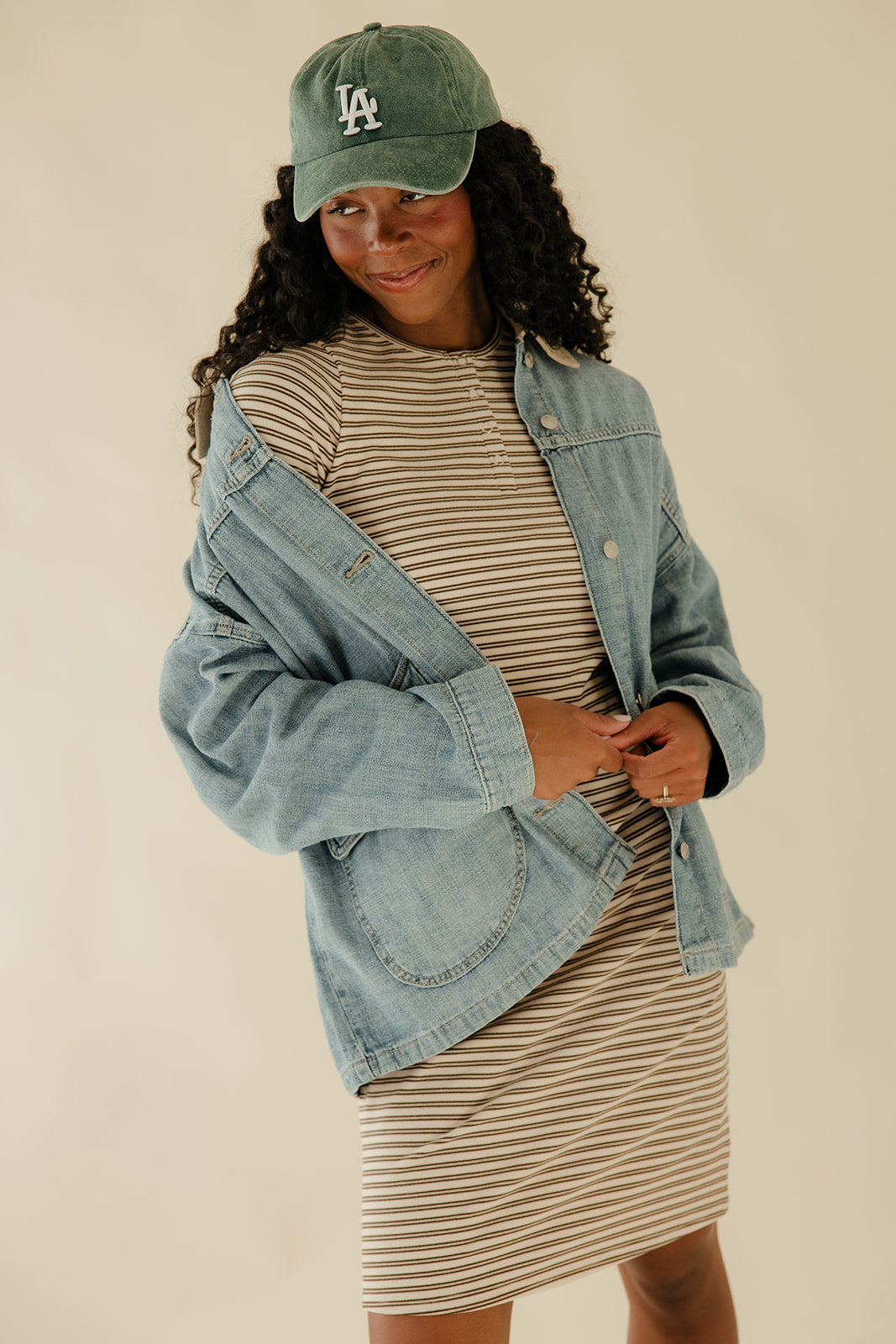 Slow Days Stripe Midi