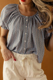 Blowing Smoke Button Down Blouse