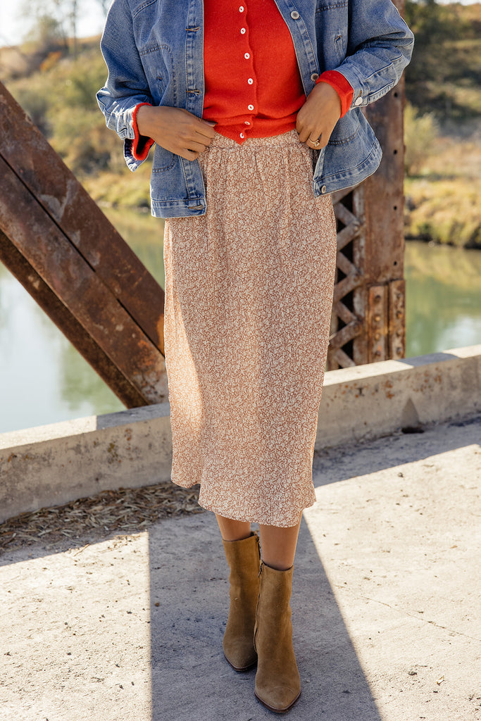 Cheek To Cheek Textured Skirt