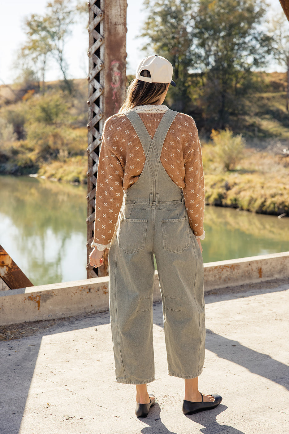 Knox Washed Barrel Overalls