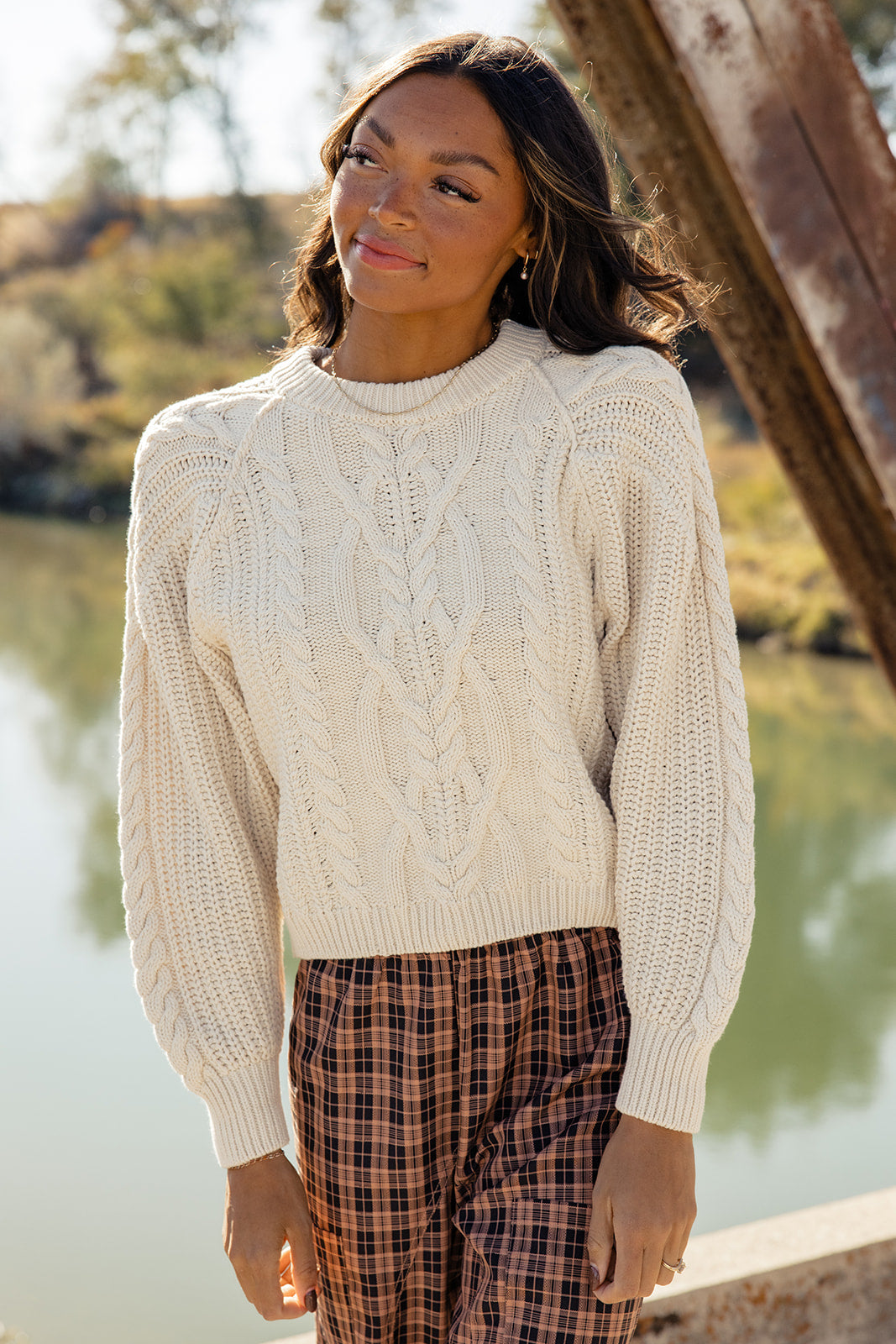 Free People Frankie Cable Sweater