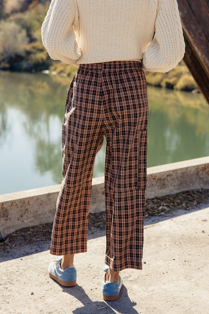 Best Of Times Plaid Wide Leg Pants