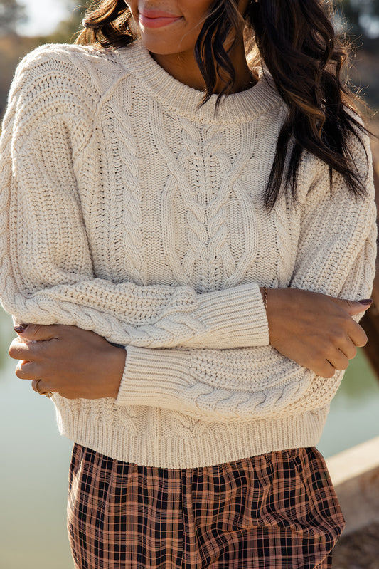Free People Frankie Cable Sweater