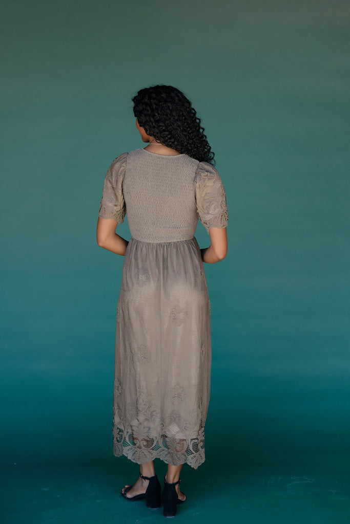 Willow Lace Smocked Dress