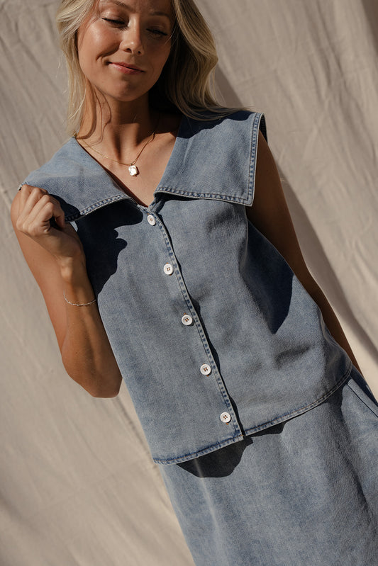 Prairie Denim Top