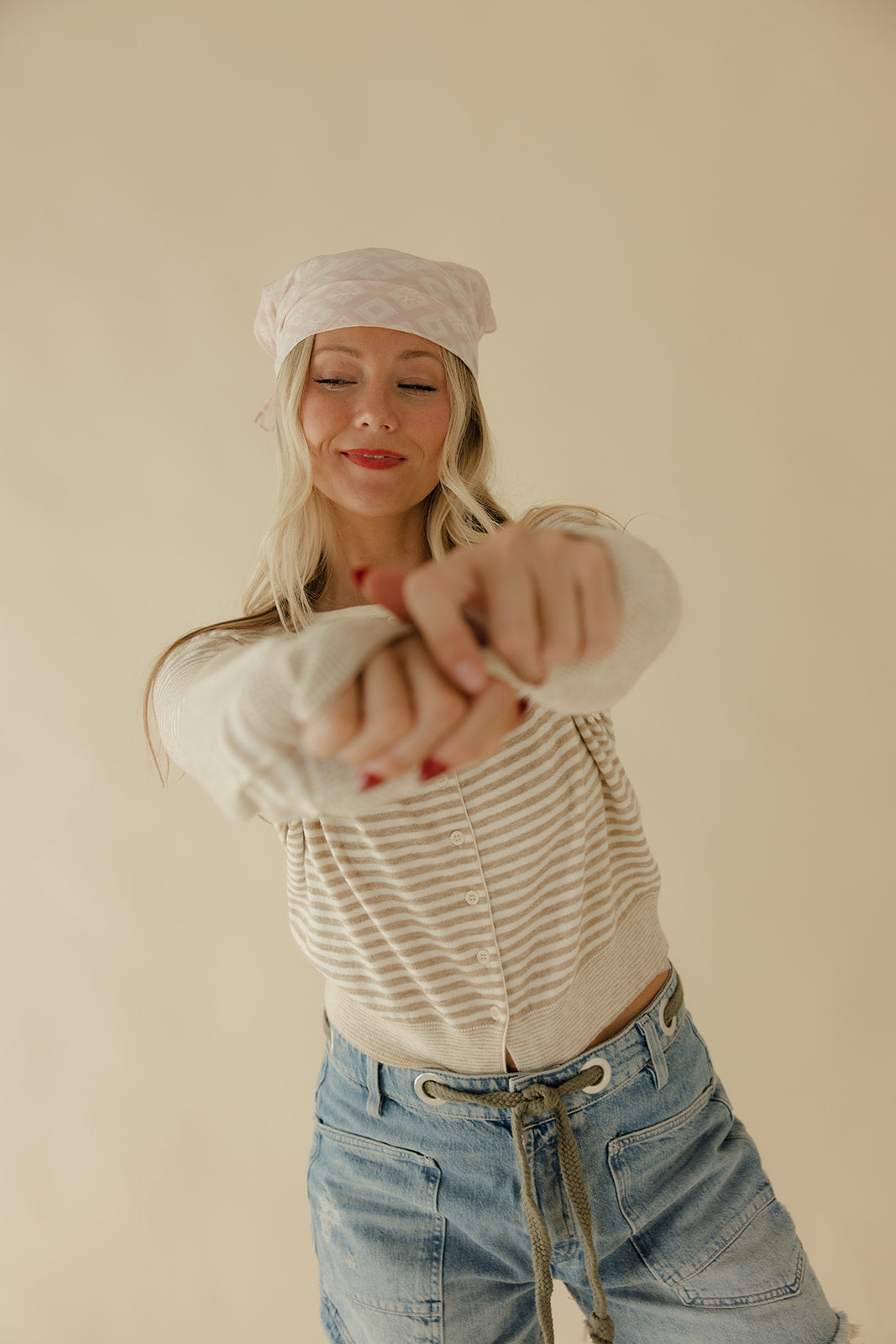 Everyday Neutral Stripe Cardigan