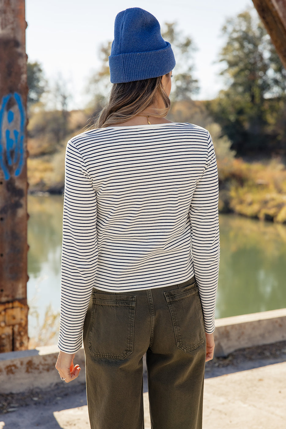 Jeanne Stripe Tank + Cardigan