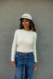The Manuscript Cropped Sweater
