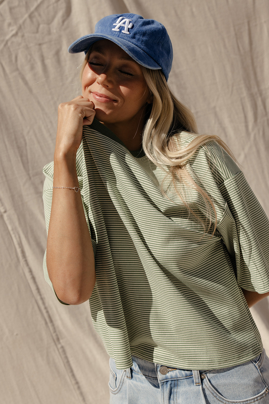 Clover Club Stripe Tee